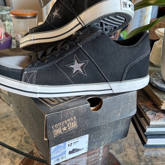 Converse one Star sport Skate VI Sneakers rare 2007 new black and gray leather - Picture 8 of 17